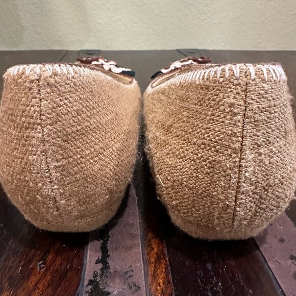 Prada Beige Floral Flats Size 40 (Size 9) - Picture 6 of 7